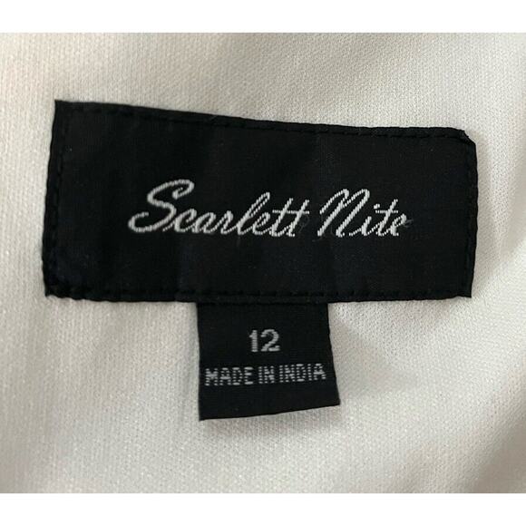 Scarlett Nite Black Lace and Ruffles Bodycon‎ Women's Dress Size 12 - Picture 3 of 5